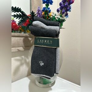Polo Ralph Lauren Men's Black and Gray Casual Socks